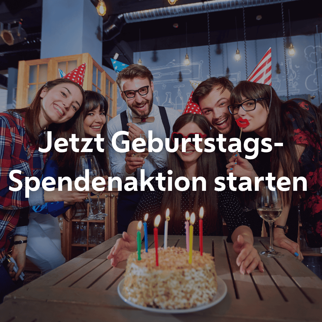 P2P Geburtstags Spendenaktion mobil