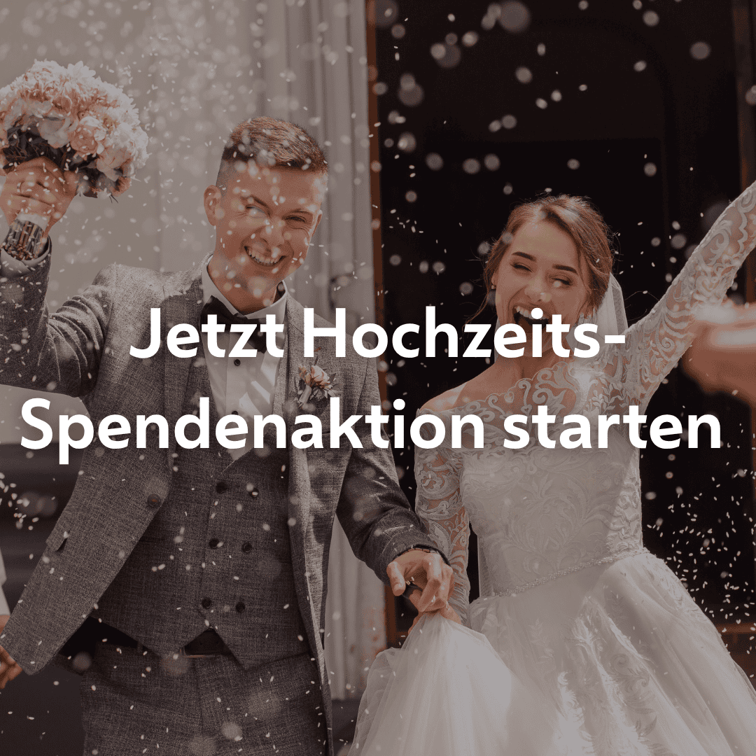 P2P Hochzeits-Spendenaktion mobil