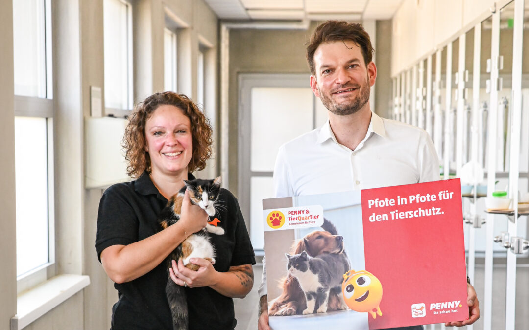Pfote in Pfote für den Tierschutz: PENNY wird Partner des TierQuarTiers